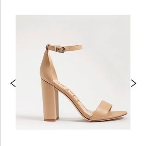 Sam Edelman Nude Block Heels. 4 inches. Size 7.